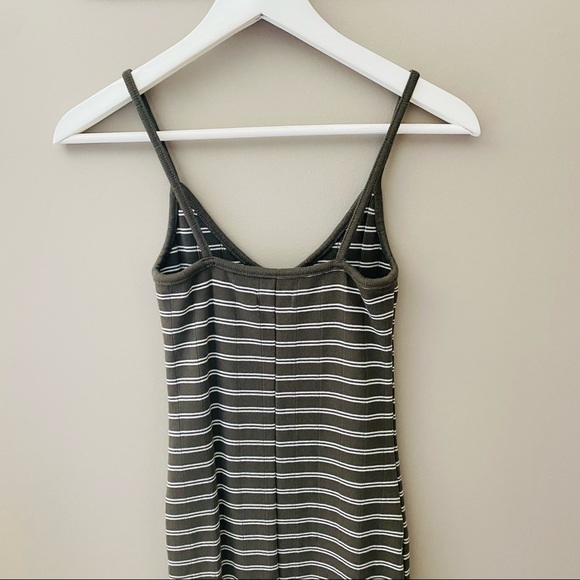 Wild Fable Striped Form Fitting Long Dress Green Sz XS - Picture 7 of 10